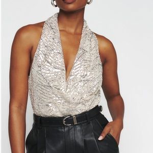 NWT sparkle top from reformation